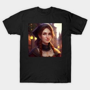 Ukrainian Woman Anime Style T-Shirt